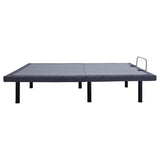 Negan Queen Adjustable Bed Base Grey and Black - 350132Q