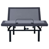 Negan Twin Extra Long Adjustable Bed Base Grey and Black - 350132TL