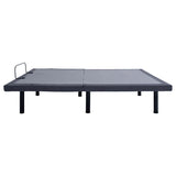 Negan Twin Extra Long Adjustable Bed Base Grey and Black - 350132TL