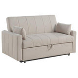 Portland Boucle Upholstered Sleeper Sofa Bed Latte - 350142