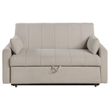 Portland Boucle Upholstered Sleeper Sofa Bed Latte - 350142