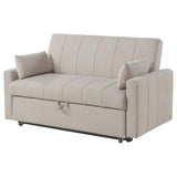 Portland Boucle Upholstered Sleeper Sofa Bed Latte - 350142