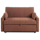 Portland Boucle Upholstered Sleeper Sofa Bed Copper - 350145