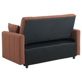 Portland Boucle Upholstered Sleeper Sofa Bed Copper - 350145