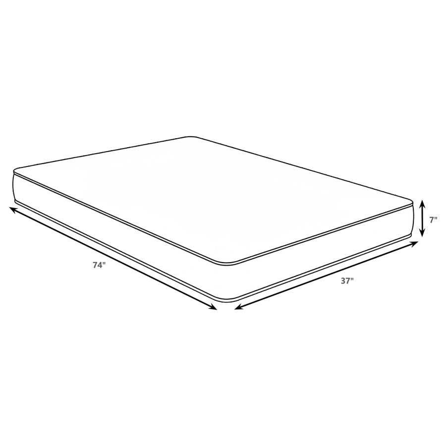 Quimby 7-inch Twin Innerspring Quilted Foam Mattress - 350155T