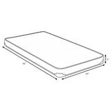Drover 7-inch Twin Foam Mattress with Built-in Bunkie Board - 350160T