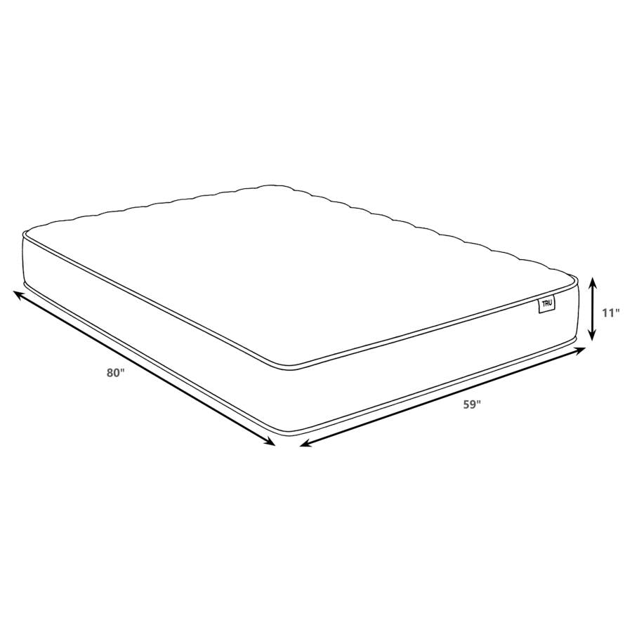 Hayes Queen Firm Tight Top Hybrid Mattress White - 350170Q