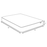 Hayes Queen Firm Tight Top Hybrid Mattress White - 350170Q