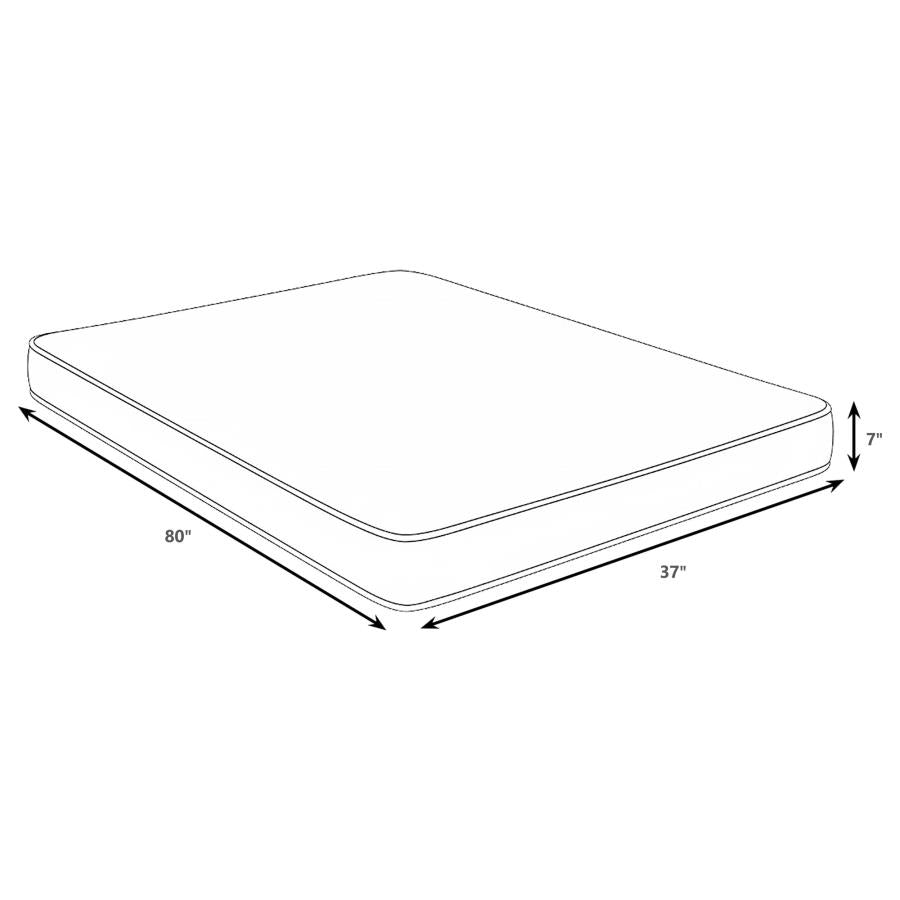 Kenyon 7-inch Twin XL Bamboo Cover Firm Foam Mattress - 350361TL