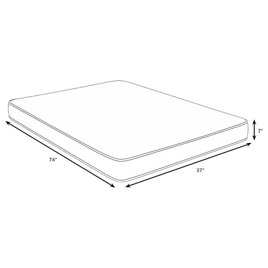 Kenyon 7-inch Twin Bamboo Cover Firm Foam Mattress - 350361T