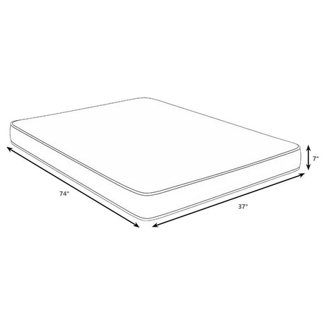Kenyon 7-inch Twin Bamboo Cover Firm Foam Mattress - 350361T