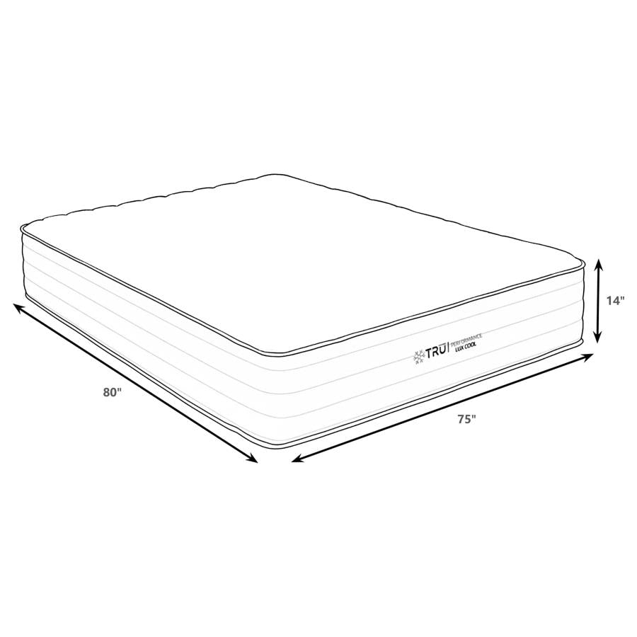 Montlake 14-inch Eastern King Cool Firm Foam Hybrid Mattress - 350411KE