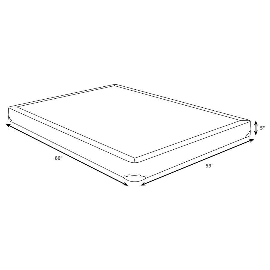 Mercer 5-inch Queen Low Profile Box Spring Foundation - 350415Q