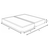 Mercer 9-inch Split Eastern King Standard Box Spring Foundation - 350416KE