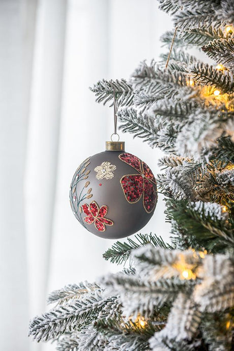 Glass Decorative Hanging Ball Christmas Tree Ornaments For Holiday Party Decorations