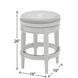 Rustic Elegance Backless Swivel Stool