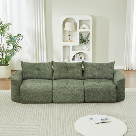 3 Seater With Thickened Armrests Sofa For Living Room
