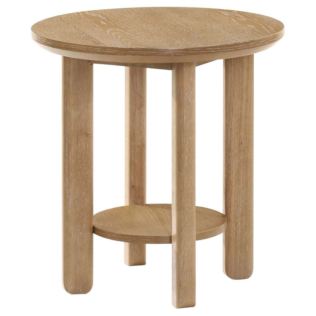 Crispin - Round Table With Lower Shelf