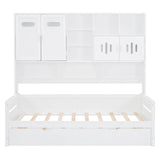 Daybed & All-In-One Cabinet And Shelf