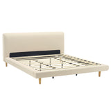 Chunky - California King Bed Frame - Beige