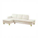 L - Shaped Sectional Sofa With Chaise & Ottoman