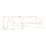 Upholstered Sofa With Toss Pillows - Dark Gray