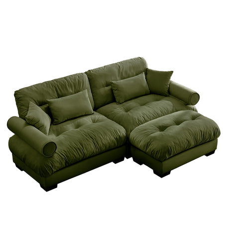 Super Comfort Oversized Modular Sectional Sofa With Movable Ottoman