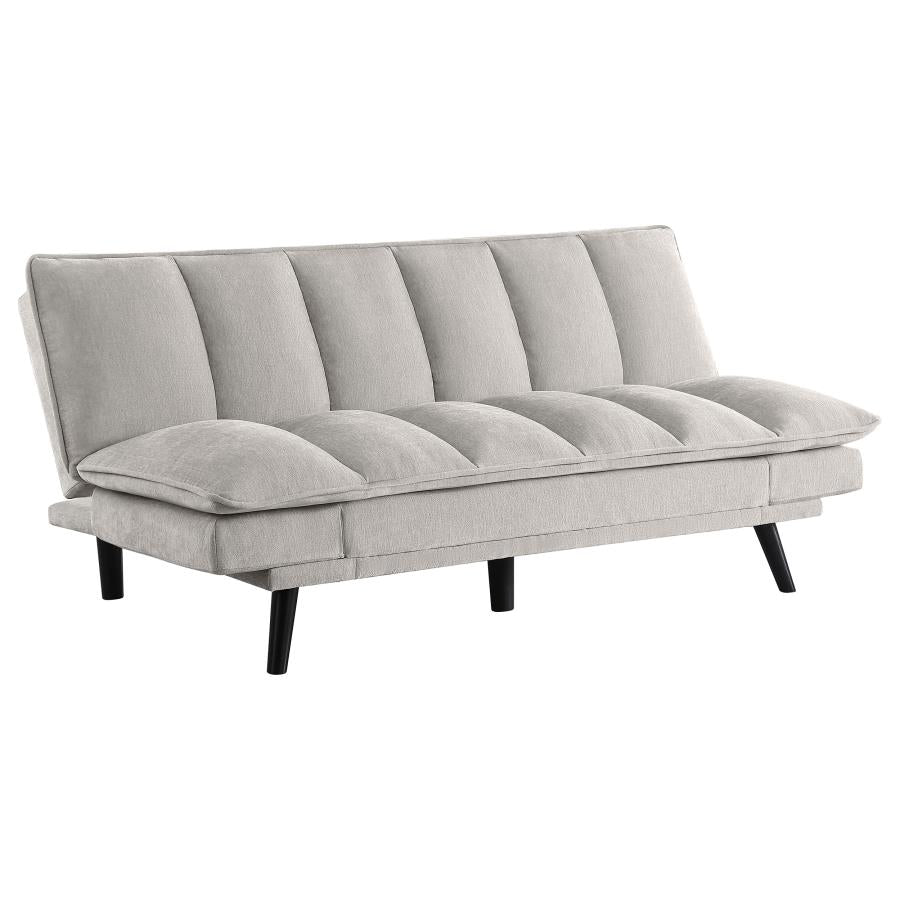 Laredo Upholstered Tufted Convertible Sofa Bed Light Grey - 360017