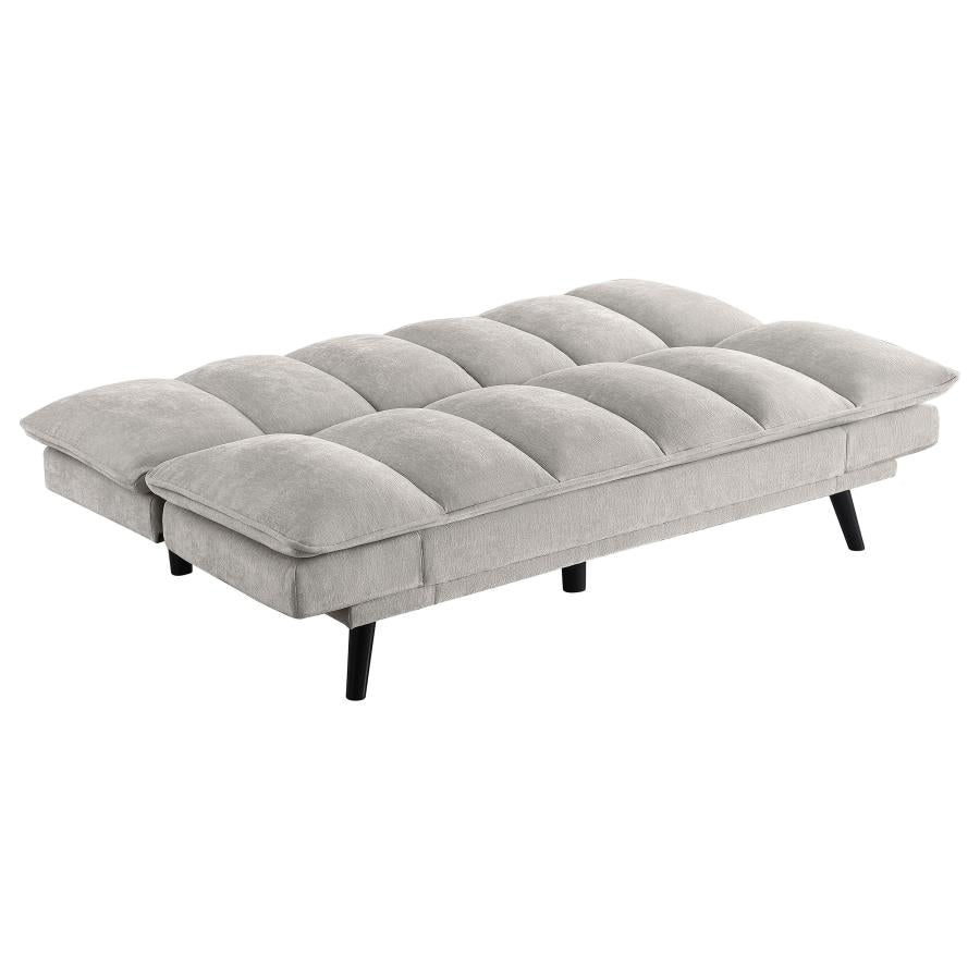 Laredo Upholstered Tufted Convertible Sofa Bed Light Grey - 360017