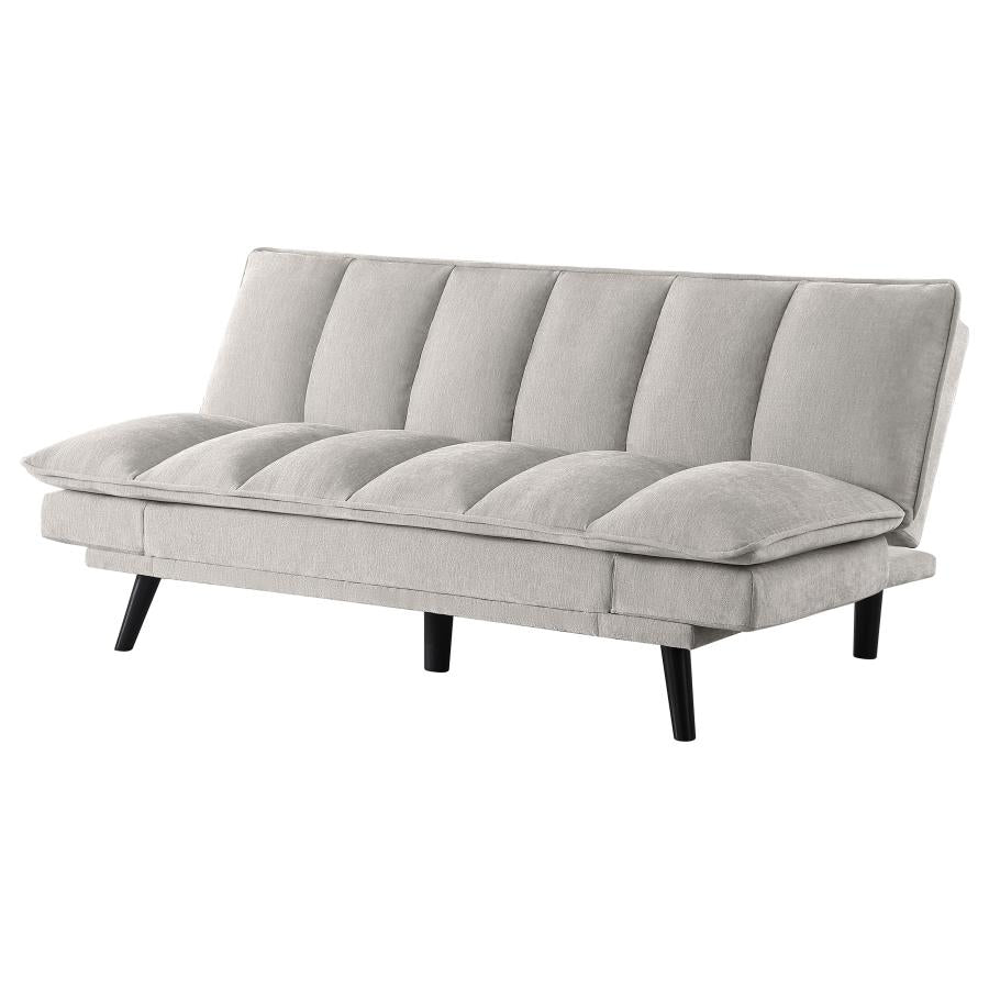 Laredo Upholstered Tufted Convertible Sofa Bed Light Grey - 360017