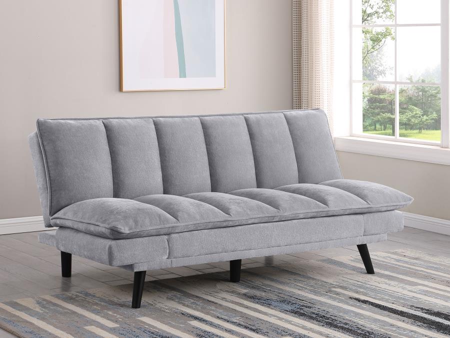 Laredo Upholstered Tufted Convertible Sofa Bed Grey - 360018