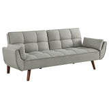 Caufield Upholstered Tufted Convertible Sofa Bed Grey - 360096