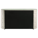 Sonya 6-drawer Upholstered Bedroom Dresser Ivory - 360113