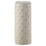 Sonya 5-drawer Upholstered Bedroom Chest of Drawers Ivory - 360115