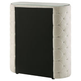 Sonya 5-drawer Upholstered Bedroom Chest of Drawers Ivory - 360115