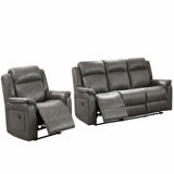 Contemporary Living Room Set, Horizontal And Vertical Tufting