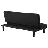 Stanford Upholstered Tufted Convertible Sofa Bed Black - 360238