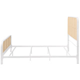 Lanewood Open Cane Webbing Metal Queen Bed White - 360251Q