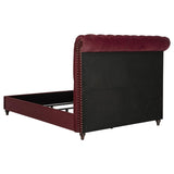 Devon 4-piece Queen Bedroom Set Wine Red and Dark Oak - 360341Q-S4