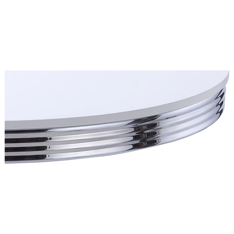 Retro Round Dining Table - White