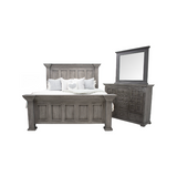 Chalet Terra Queen Panel Bed Dresser & Mirror - 3721QHPT+3721QFPT+3721QRT+3722MT+3700DT