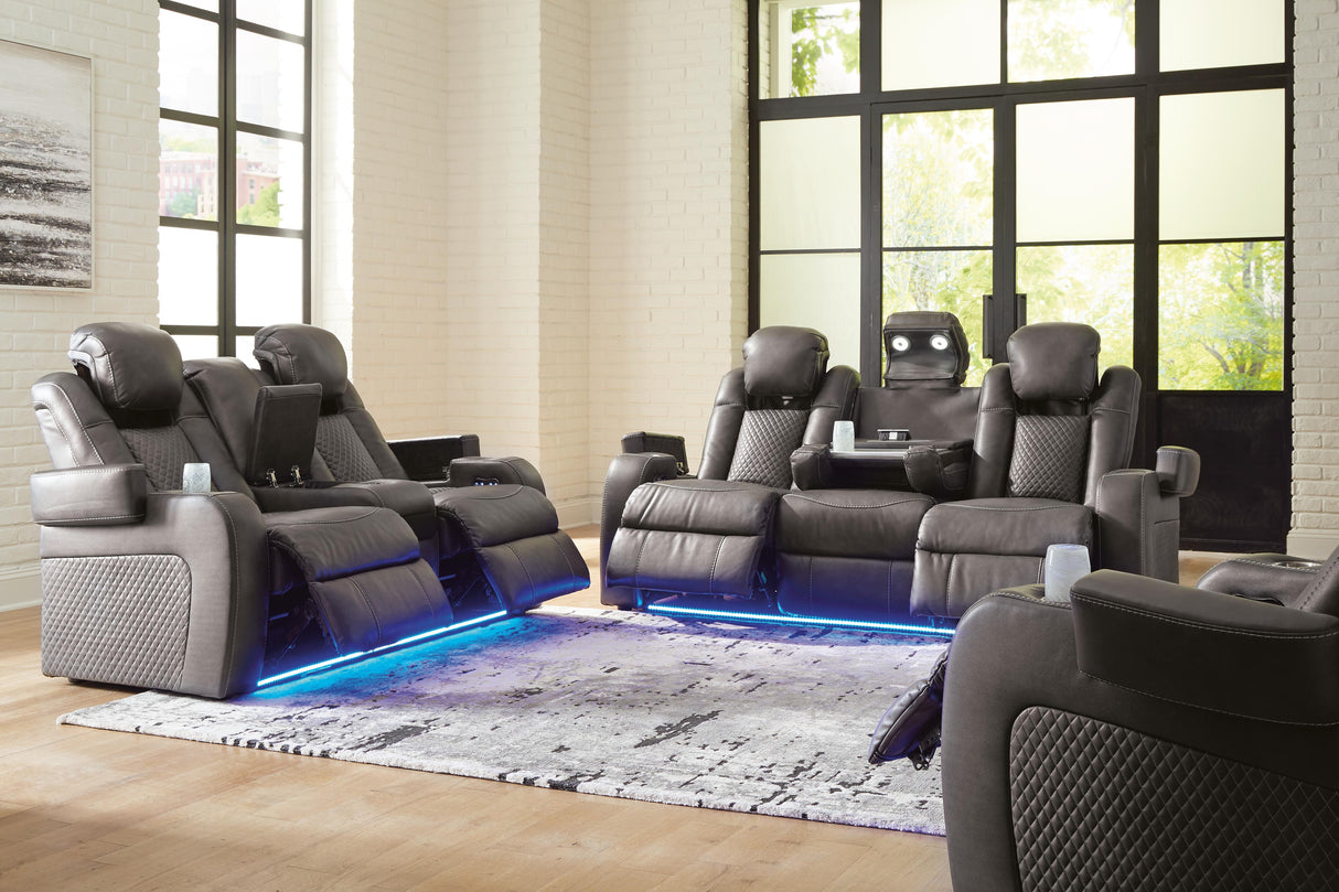 Fyne-Dyme Power Reclining Sofa, Loveseat and Recliner - 36602U2