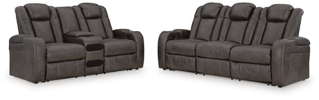 Fyne-Dyme Power Reclining Sofa and Loveseat - 36602U1