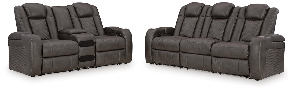 Fyne-Dyme Power Reclining Sofa and Loveseat - 36602U1