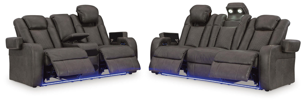 Fyne-Dyme Power Reclining Sofa and Loveseat - 36602U1