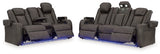 Fyne-Dyme Power Reclining Sofa and Loveseat - 36602U1