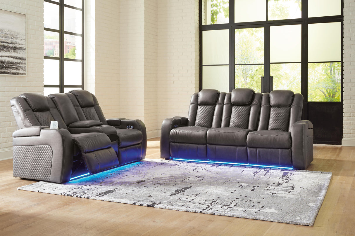 Fyne-Dyme Power Reclining Sofa and Loveseat - 36602U1