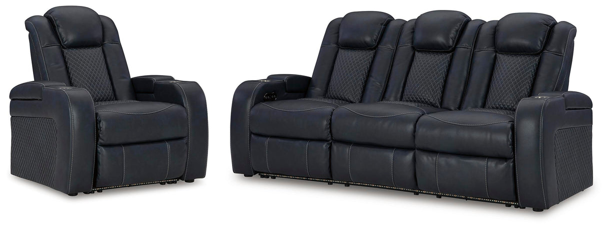Fyne-Dyme Power Reclining Sofa and Power Recliner - 36603U3