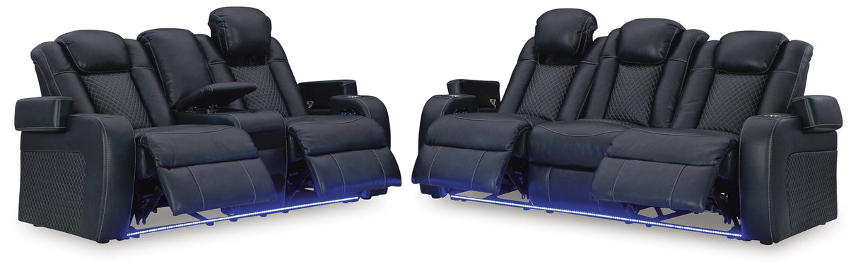 Fyne-Dyme Power Reclining Sofa and Loveseat - 36603U1