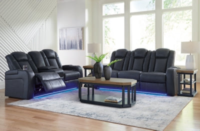 Fyne-Dyme Power Reclining Sofa, Loveseat and Recliner - 36603U2